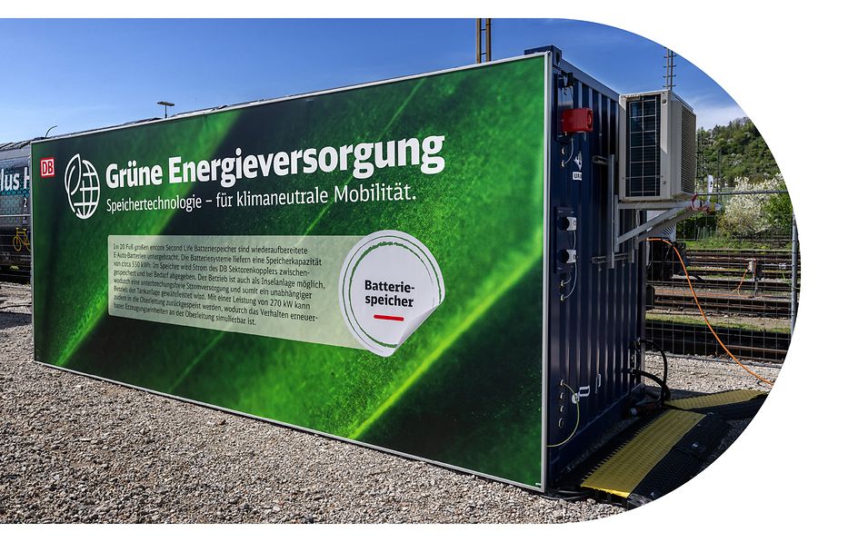 Batteriespeicher von encore | DB am Innovationshub Tübingen. 